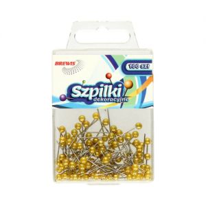 Szpilki Brewis 22mm Żółte, 100szt